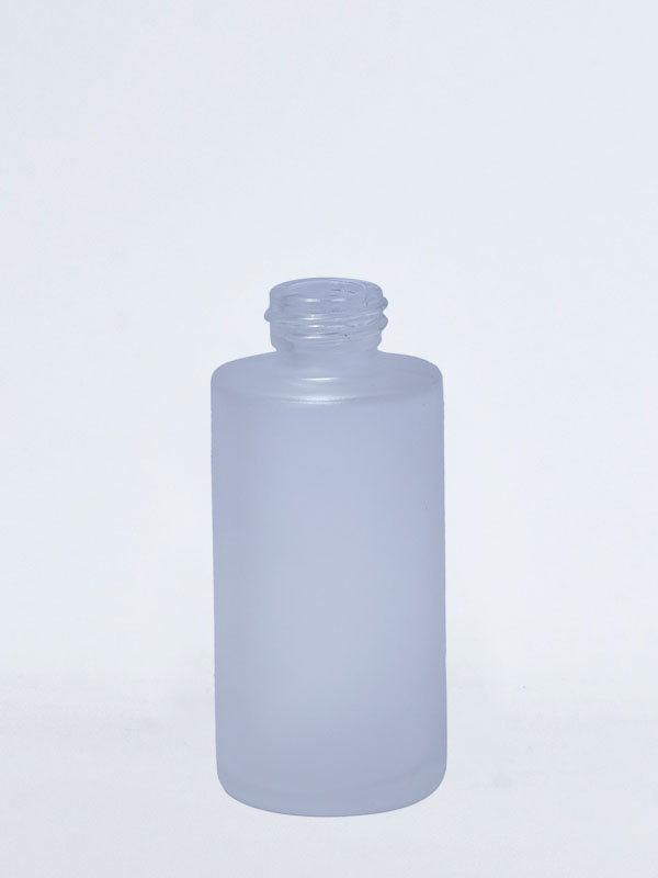 40ML Broad and Straight Shoulder Clear Frosted Lotion Glass Bottles